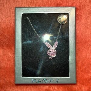 Vintage Playboy Bunny Y2K Pink Playmate Necklace